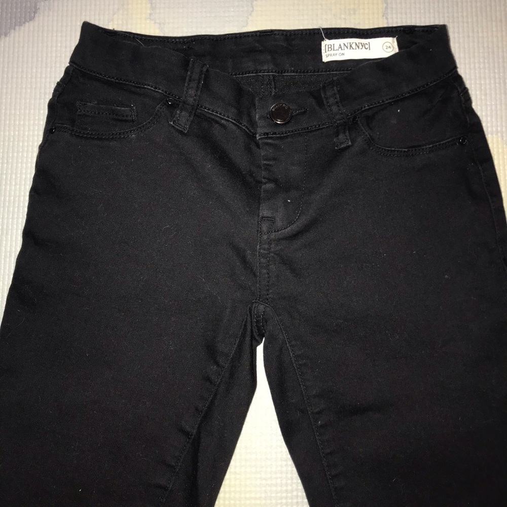 Blank ‘spray on’ jeans in black
